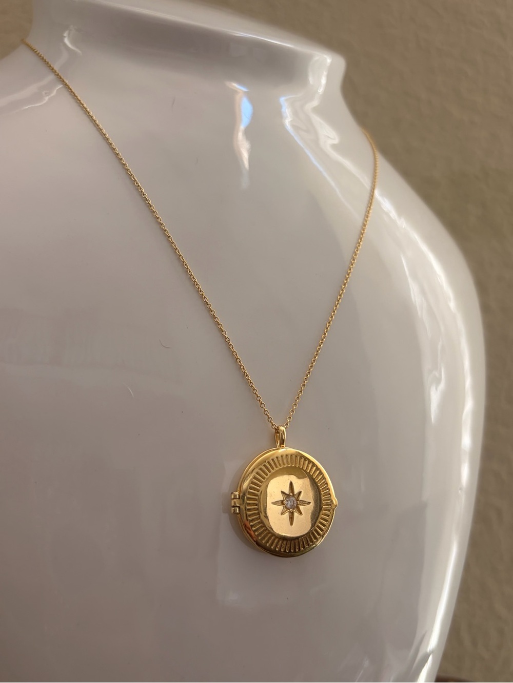 GORJANA Gold Starburst Locket Necklace - Women Jewelry - Picture 2 of 11